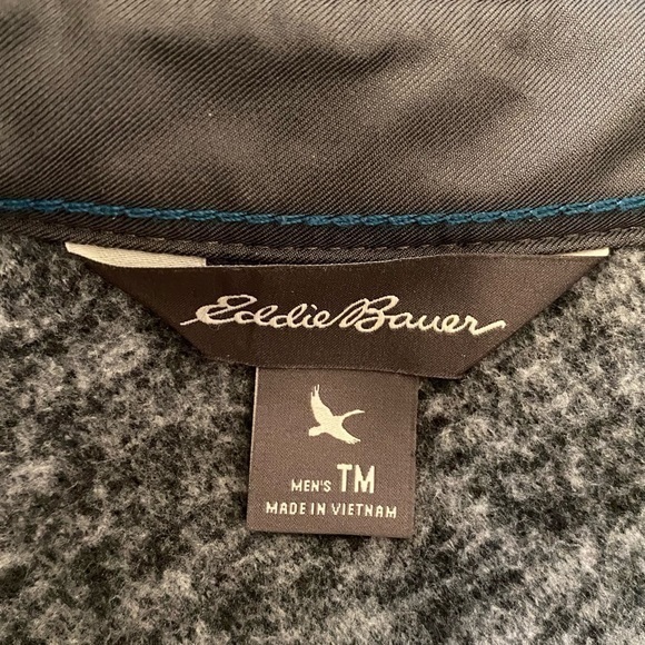 Eddie Bauer Gray Fleece-like Men’s Shirt Size TM - Picture 3 of 7